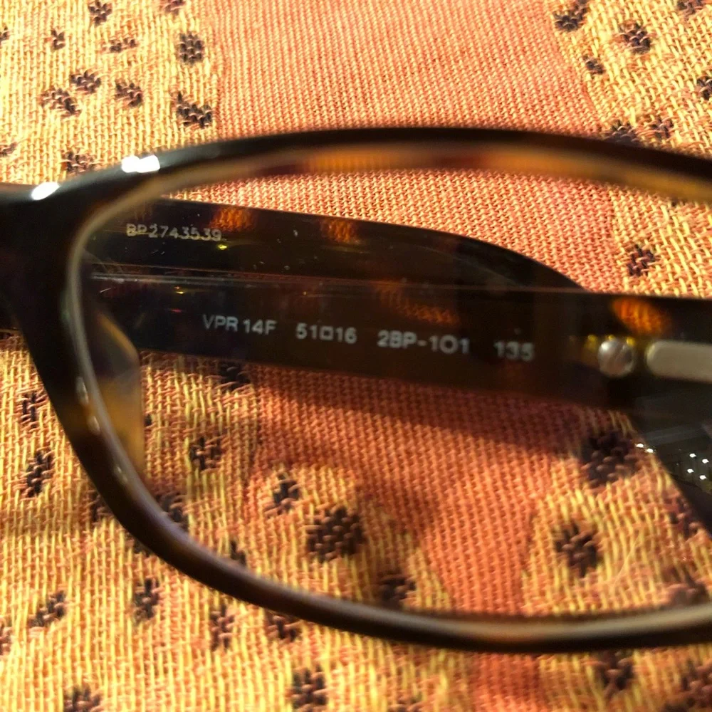 Prada Black Rectangular Optical Glasses